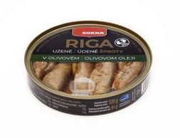 Šproty údené v oleji 160g, Sokra. / 1Ks