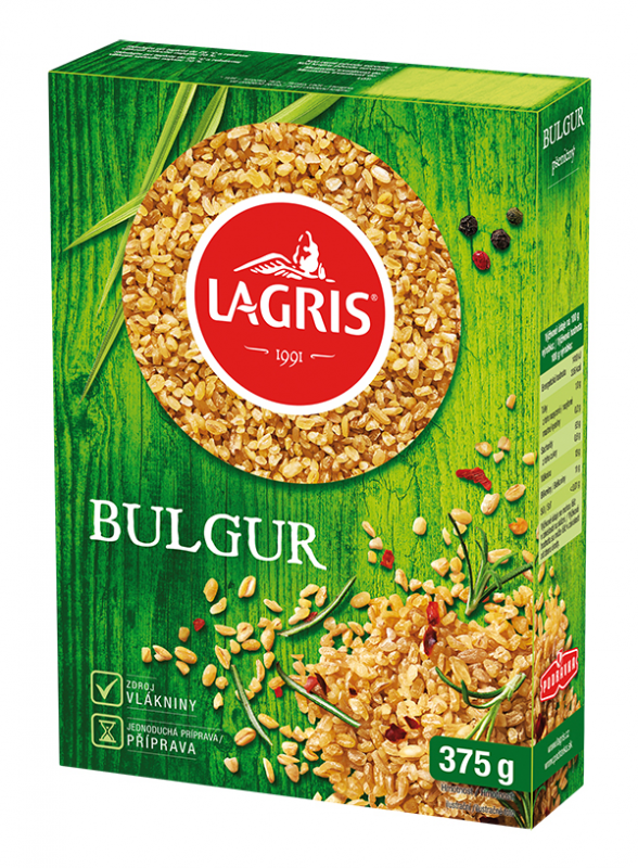 Bulgur predvarená celozrnná pšenica 375 g, Lagris. / 1ks