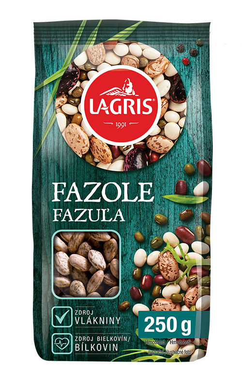 Fazuľa farebná 250g, Lagris. 0,89 € s DPH