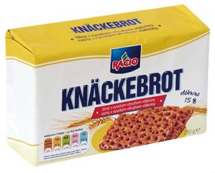 Racio Knäckebrot ražný s vlákninou 250g. / 1ks
