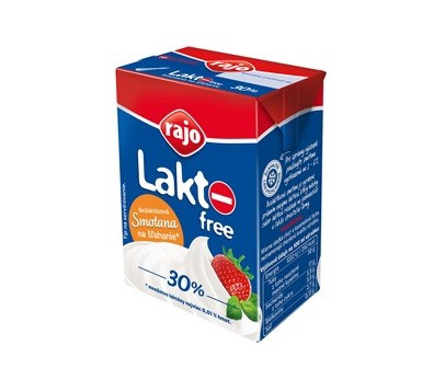 Rajo Smotana na šľahanie Lakto free UHT 30% 200ml. / 1ks